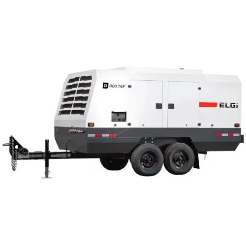 Elgi 254Hp Portable Diesel Rotary Screw Air Compressor (D800t4f) 1