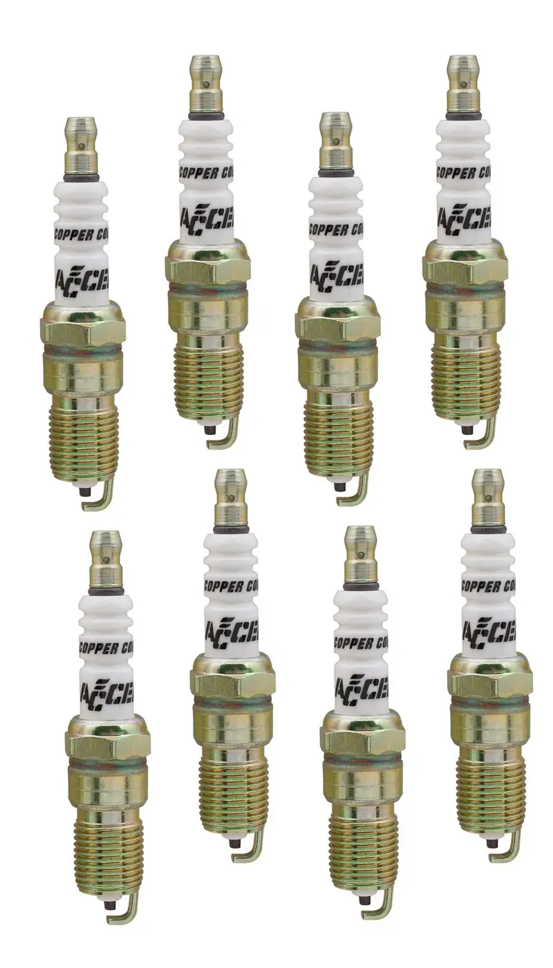 Accel 8196 U-Groove Resistor Spark Plugs – 14Mm, 0.708″ Reach, Heat Range 6 (8-Pack) 1