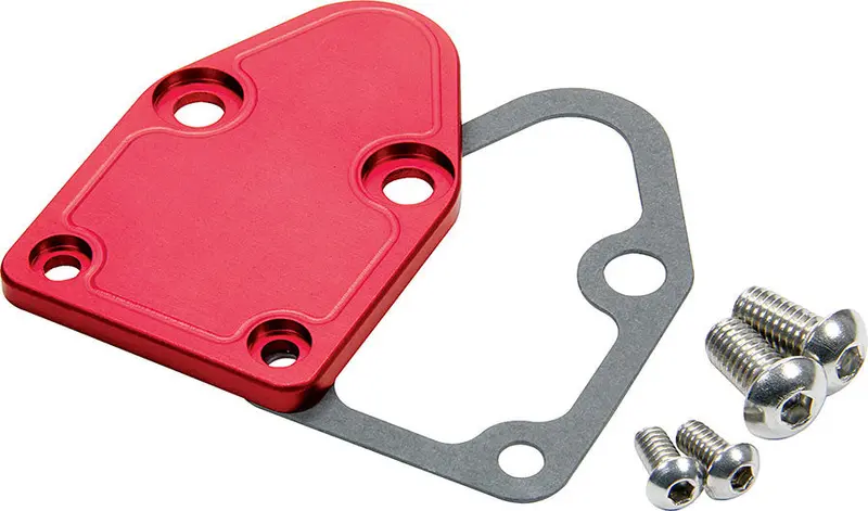 Allstar Performance Sbc Front Plug Block-Off Plate – Red Anodized (40302) 1