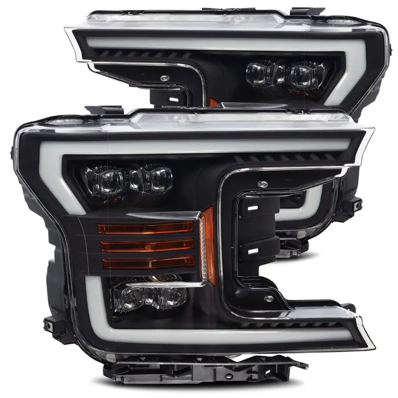 Alpharex 880182 Led Projector Headlights Plank Style Design Matte Black 1