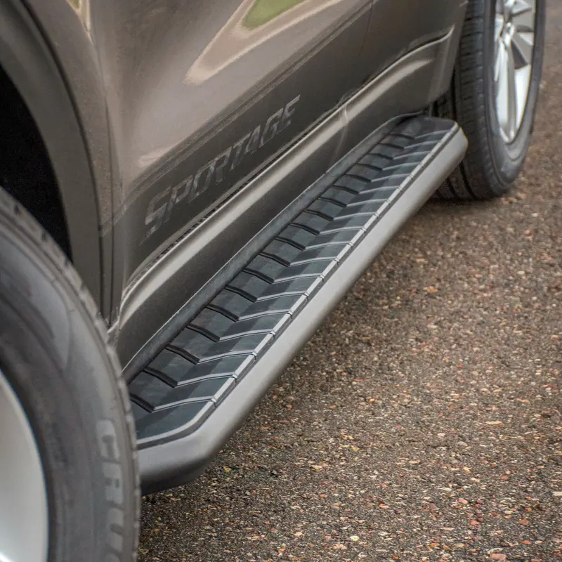 Aries Aerotread Black Stainless Steel Running Boards – 5″ × 67″, Compatible With Select Chevrolet Equinox & Gmc Terrain Models 1