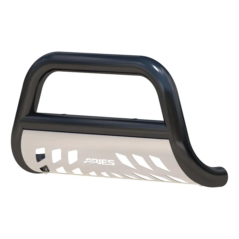 Aries B35-4001 3-Inch Black Steel Bull Bar – Compatible With Select Chevrolet Silverado 1500 & Gmc Models 2