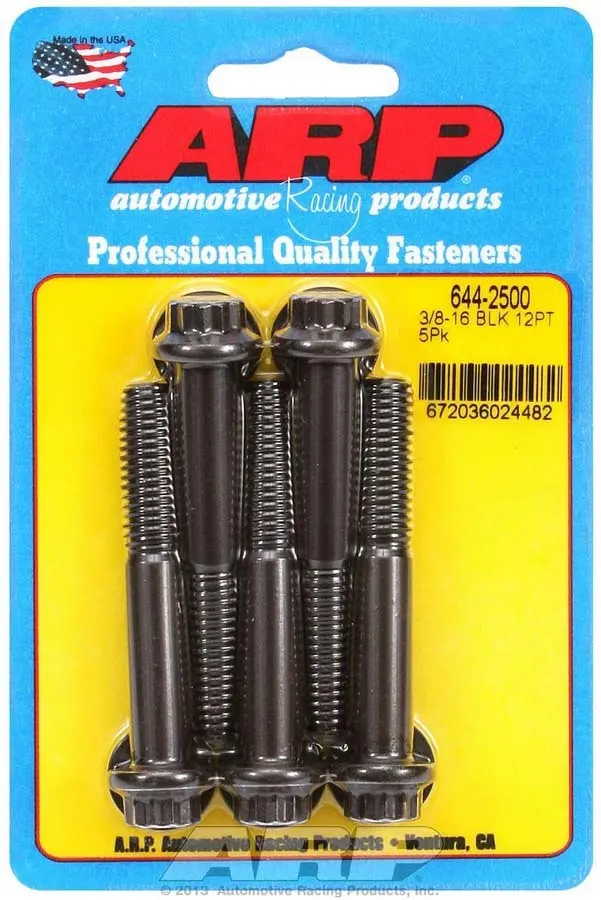 Arp 644-2500 12-Point Bolt Kit – Five 3/8-16 X 2.5-Inch Fasteners 1