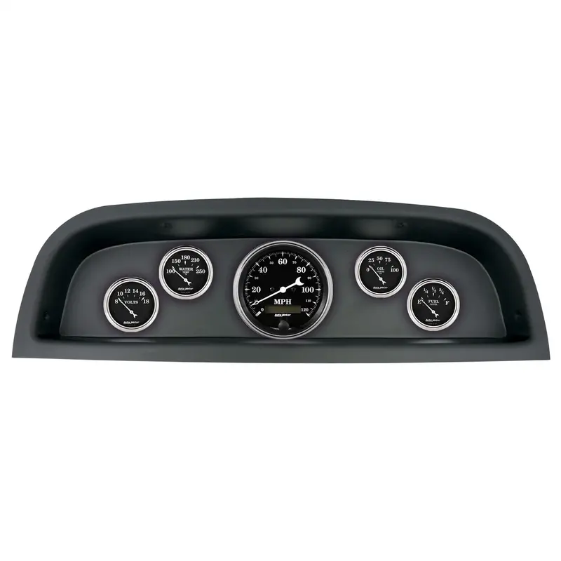 Autometer 2102-07 Direct-Fit Dash Gauge Kit – (3-3/8” X 1, 2-1/16” X 4) For 1960–1963 Chevrolet Trucks 1