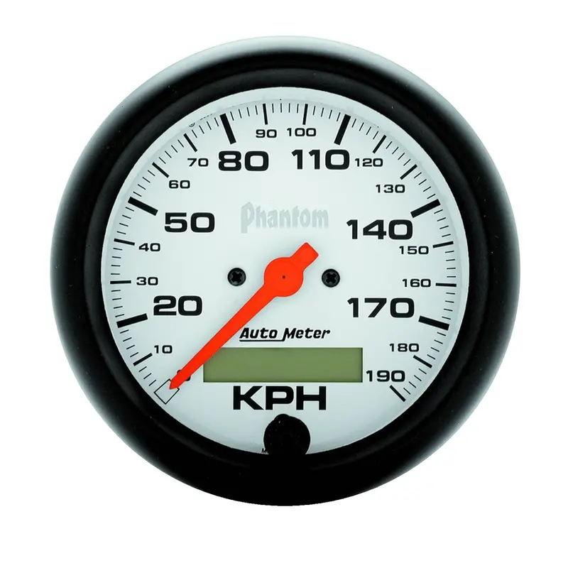 Autometer 5887 Gauge; Speedo; 3 3/8In.; 120Mph; Elec. Program W/Lcd Odo; Phantom 2