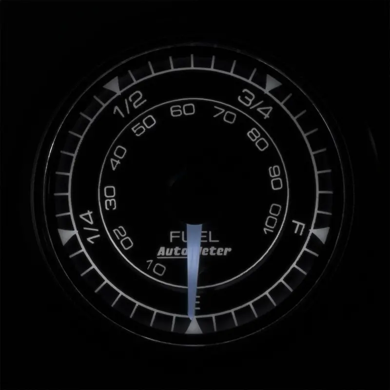 Autometer Chrono Programmable Fuel Level Gauge – 2-1/16", 0–280 Ohm Range 2