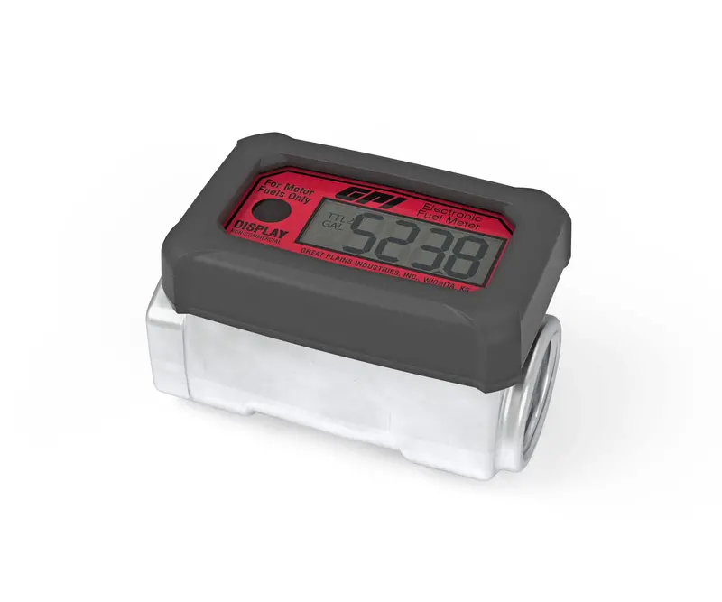 Battery-Powered Turbine Flow Meter With Aluminum Housing For Fuel Monitoring 1
