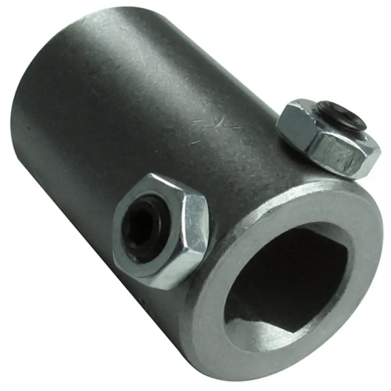 Borgeson 314900 Steel Steering Coupler – 3/4" Double-D To Smooth Bore 1