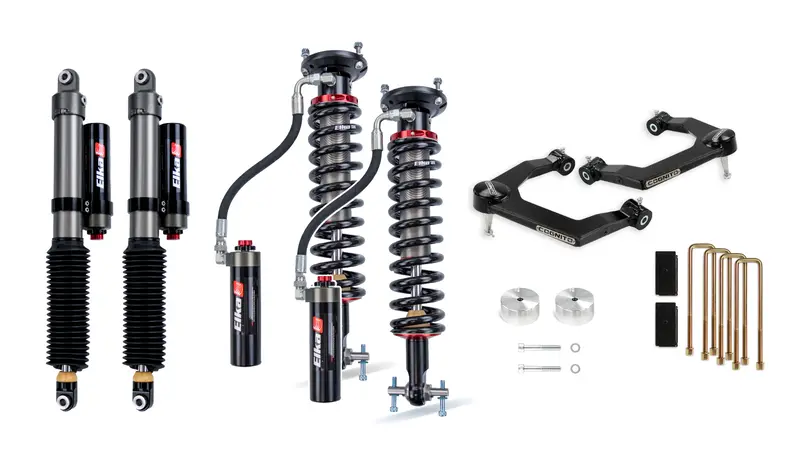 Cognito Motorsports 210-P1138 3-Inch Elite Leveling Lift Kit With Elka 2.5 Shocks For 2019–2022 Chevy Silverado/Sierra 1500 1