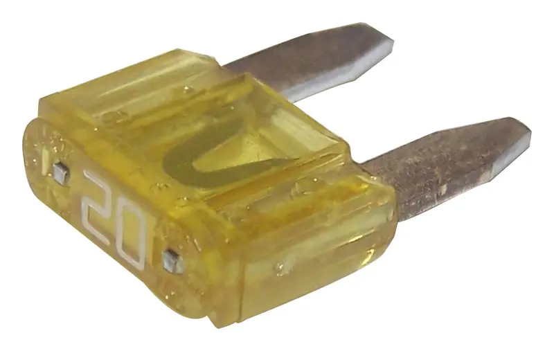 Crown Automotive Jeep Replacement 6101488 Mini Fuse; 20 Amp Mini Fuse; 1