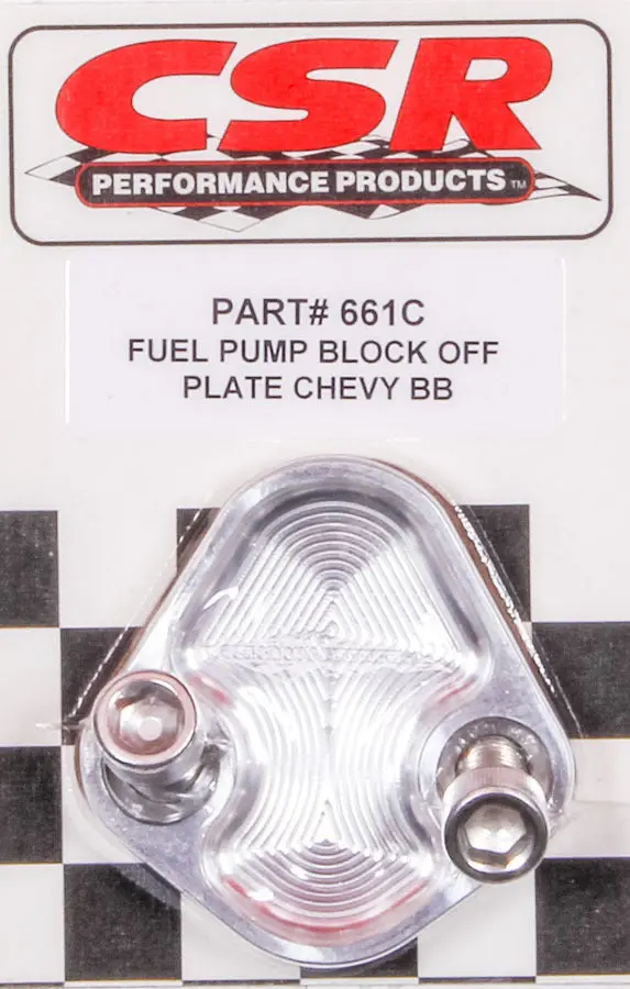Csr Performance 661C Bbc Front/Passenger Block-Off Plate – Clear Anodized Aluminum 1
