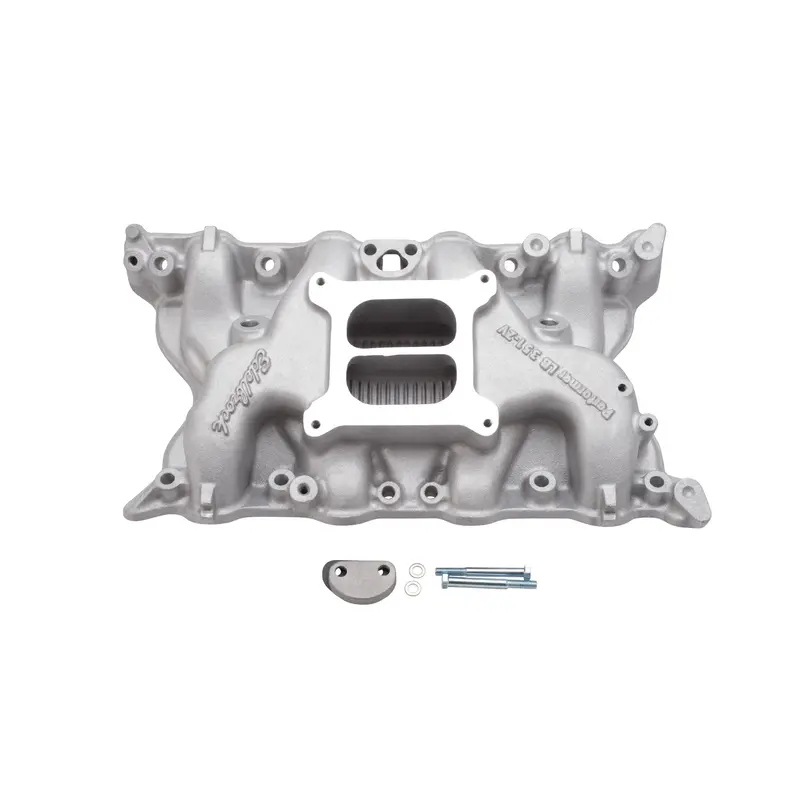 Edelbrock 2750 Dual-Quad Carburetor Spacer – Aluminum Performance Upgrade 1