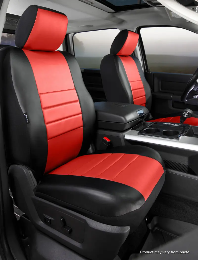 Fia Leatherlite Seat Covers – Red/Black Bucket Style With Premium Leatherette (Sl69-72) 1
