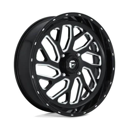 Fuel Utv D581 Alloy Wheel – 22X7 Inch, 4X137Mm Bolt Pattern, Gloss Black With Machined Lip 1