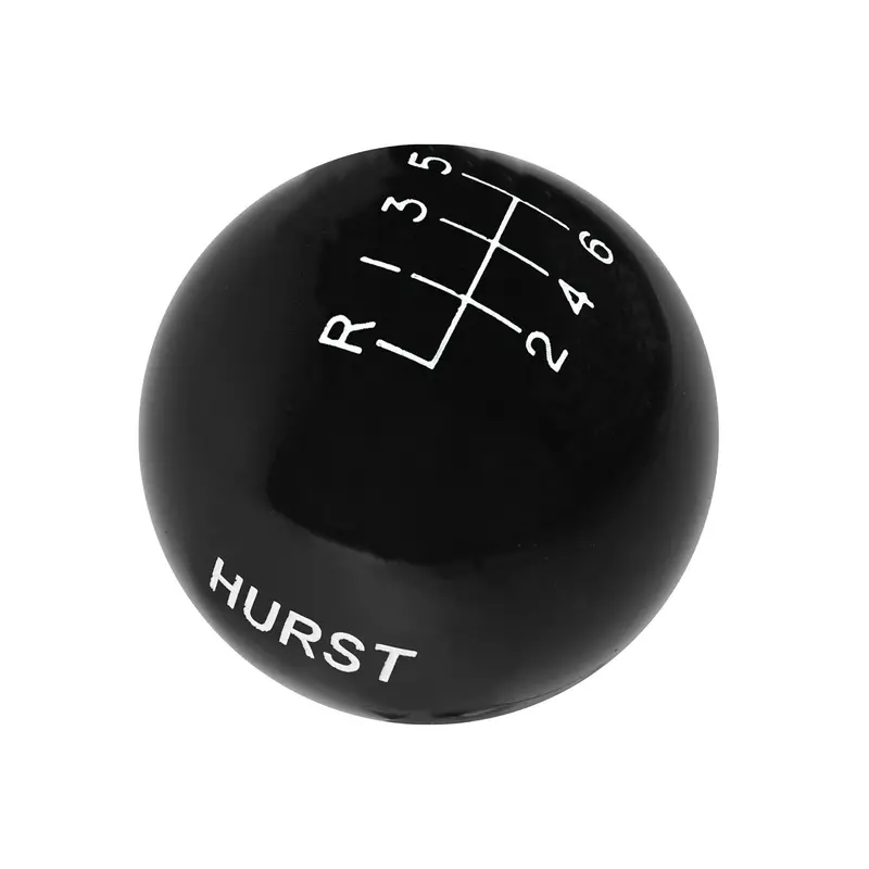 Hurst Classic Shifter Knob 1631225 – 6-Speed, M12-1.25 Thread, Matte Black 1