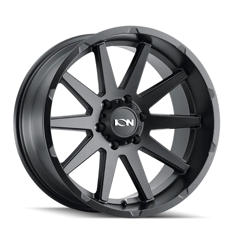 Ion 143-7973Mb Matte Black Alloy Wheel — 17X9", 5X127Mm Bolt Pattern, -12Mm Offset, 78.1Mm Hub Bore 1