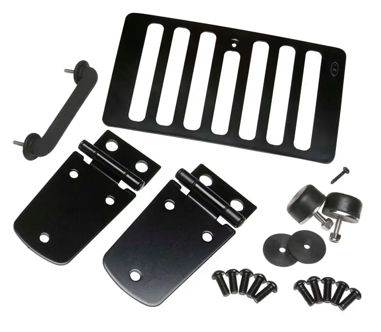 Kentrol Jeep Tj Hood Kit 50504Whc – No-Catch Design, Powder-Coated Black (1998–2006) 1
