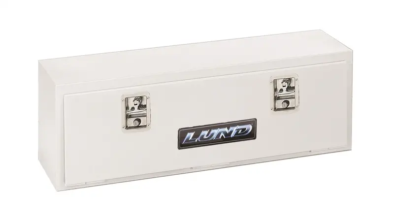 Lund 76160 White Steel Top-Mount Storage Box – 60″ L × 12.75″ W × 16″ H 1
