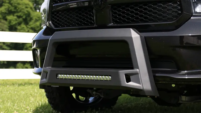 Lund Revolution Bull Bar – Black, Includes Wiring Harness (86521208) 2