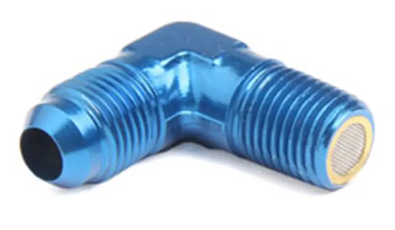 Nos 15566Nos High-Pressure Nitrous Oxide Filter – 1/4” Npt To -6An, 90-Degree, Blue Anodized 1