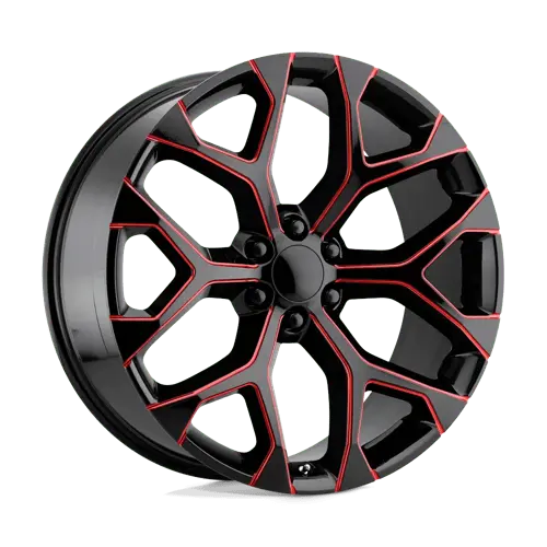 Performance Replicas 176Mr-2615824 Pr176 26X10 6X5.5 G-Blk Red-Mill 24Mm 1