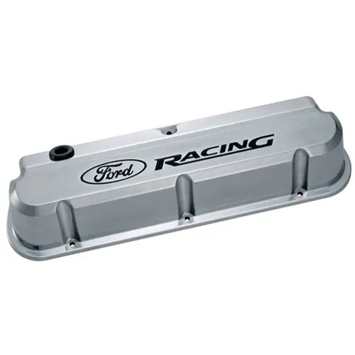 Polished Slant-Edge Aluminum Valve Cover Set For Ford Small-Block 302–138 Engines 1