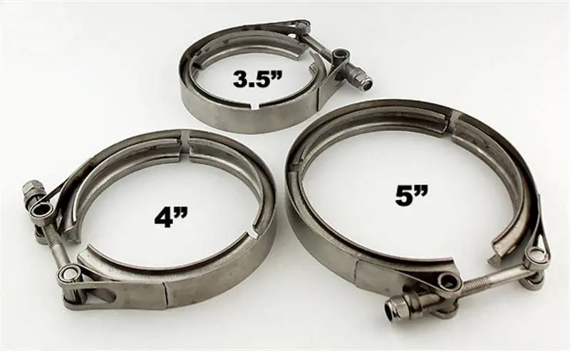 Pypes Exhaust Band Clamp Hvb50 – 5" Natural 304 Stainless Steel Muffler Fastener 1