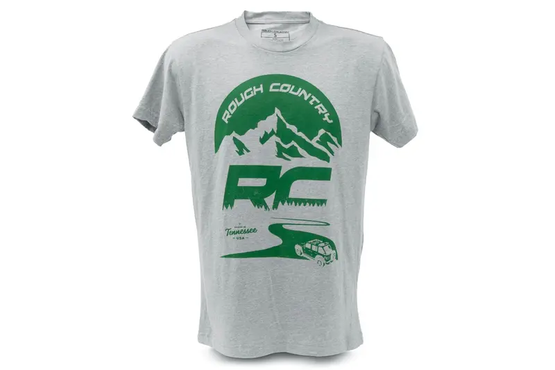 Rough Country Rc Mountains Graphic T-Shirt – Men'S 2Xl Gray 1