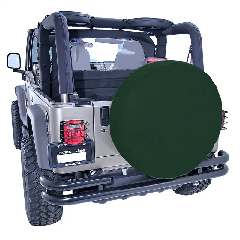 Rugged Ridge 12801.36 Diamond-Khaki Spare Tire Cover — Fits 27–29-Inch Diameter Tires 1