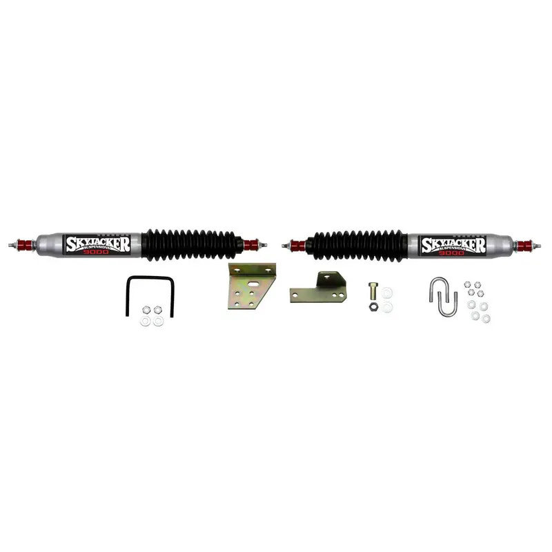 Skyjacker 9275 Steering Stabilizer Dual Kit Silver W/Black Boots 79-83 Toyota Pickup Skyjacker 1