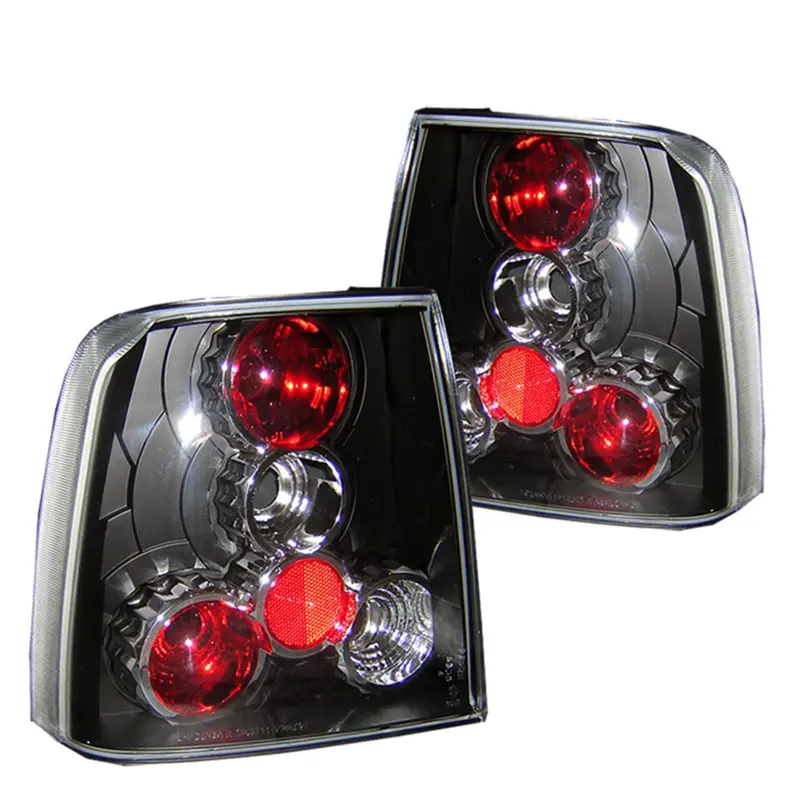 Spyder Auto 5008497 Euro-Inspired Black Tail Light Pair For Stock Bulb Compatibility 1