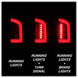 Spyder Auto 5084132 Led Light Bar Tail Lights – Version 3, Red/Clear Lens 1