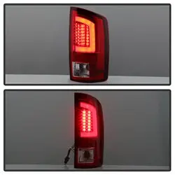 Spyder Auto 5084132 Led Light Bar Tail Lights – Version 3, Red/Clear Lens 2