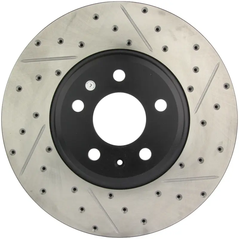 Stoptech 127.33123L Stoptech Sport Drilled/Slotted Brake Rotor; Front Left 1
