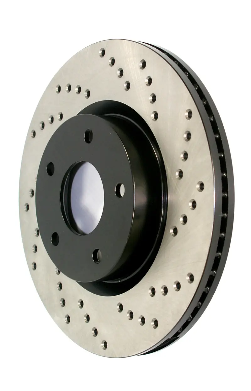 Stoptech 128.62044R Stoptech Sport Cross Drilled Brake Rotor; Front And Rear Right 1