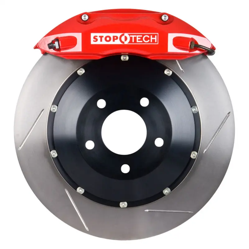 Stoptech Big Brake Kit – Front, Red Calipers With Slotted Two-Piece Rotors (83.622.0043.71) 1