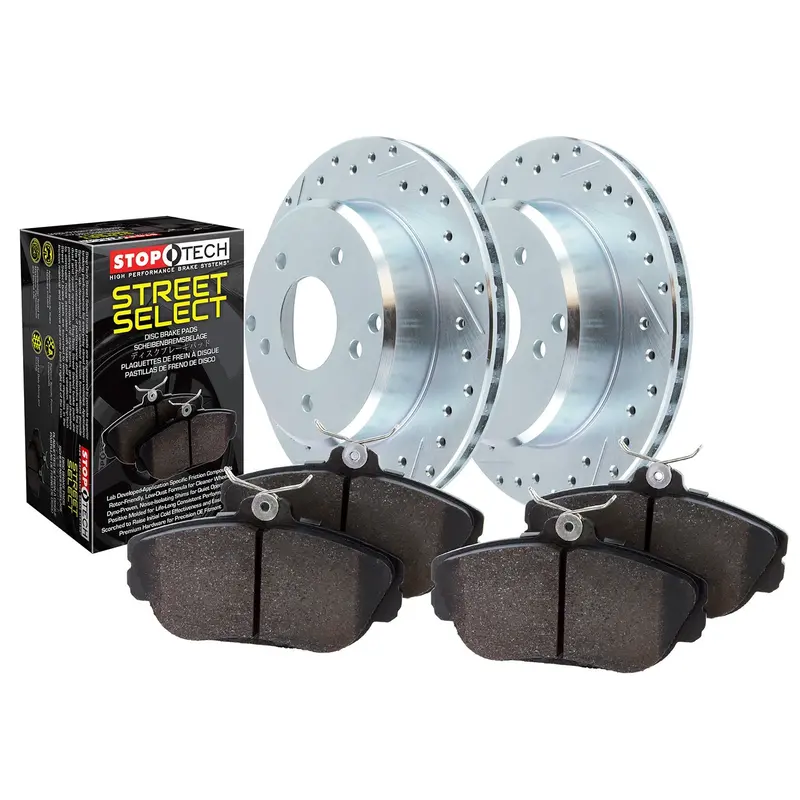 Stoptech Select Sport Brake Kit – Front Drilled & Slotted Rotors (Model 928.42006) 1