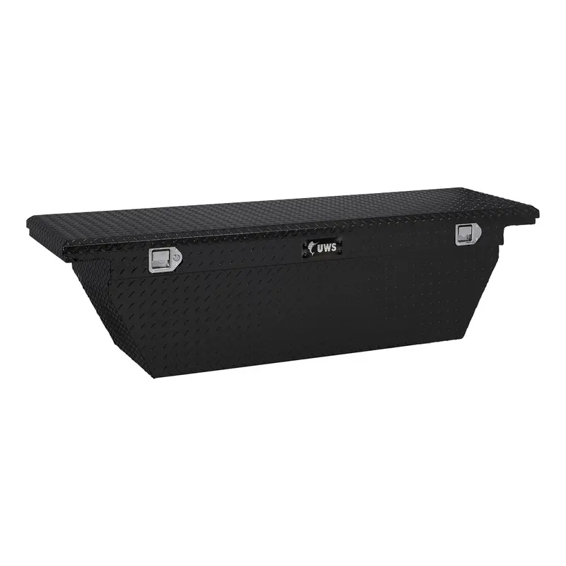 Uws Tbsd-69-A-Lp-B Gloss Black 69In. Deep Angled Truck Tool Box; Low Profile (Ltl Shipping Only) 1