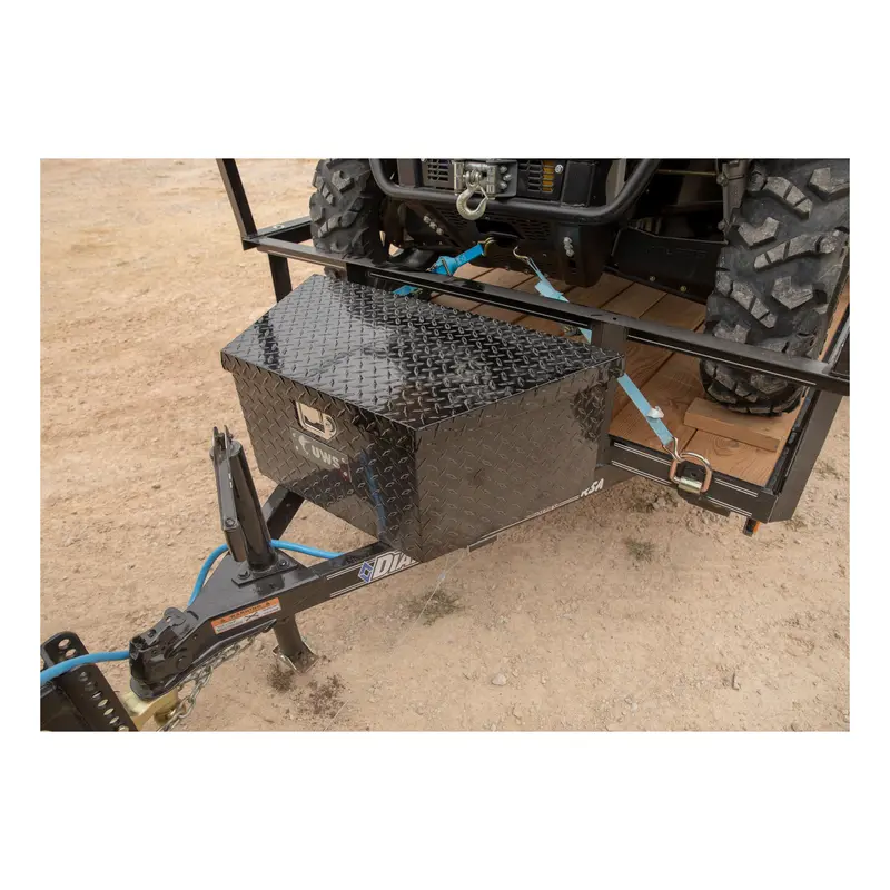 Uws Tbv-34-Lp-Blk Gloss Black Aluminum 34In. Trailer Tongue Box With Low Profile (Ltl Shipping Onl 2