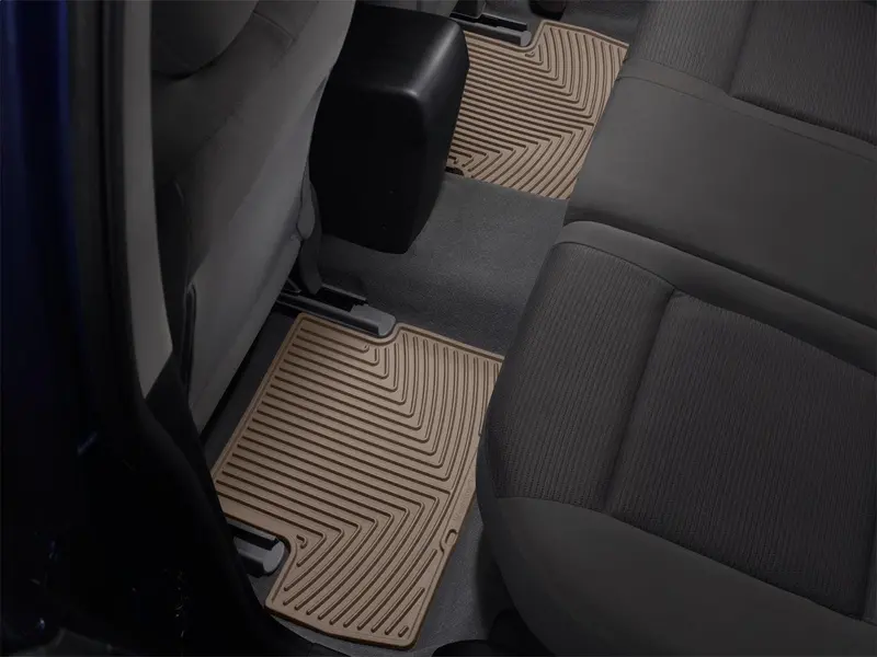 Weathertech All-Weather Floor Mats – Tan, Rear Set (Model W100Tn) 1