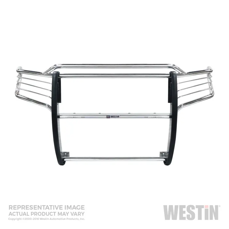 Westin 45-3880 Sportsman Polished Stainless Steel Grille Guard – Dual Hood Bars 1