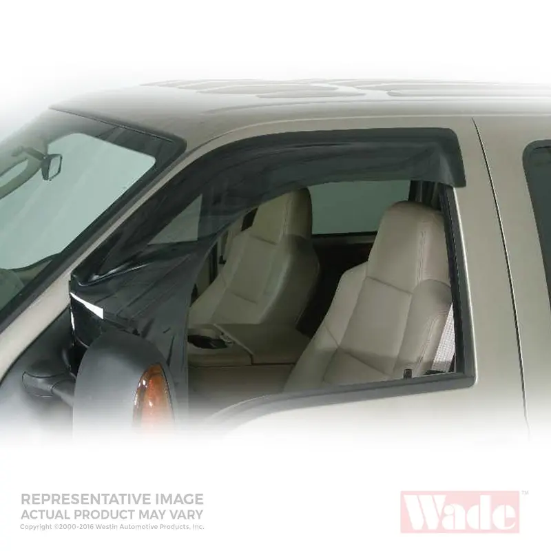 Westin 72-85466 Smoke Wind Deflector – Two-Piece Front Windguard For Improved Aerodynamics 1
