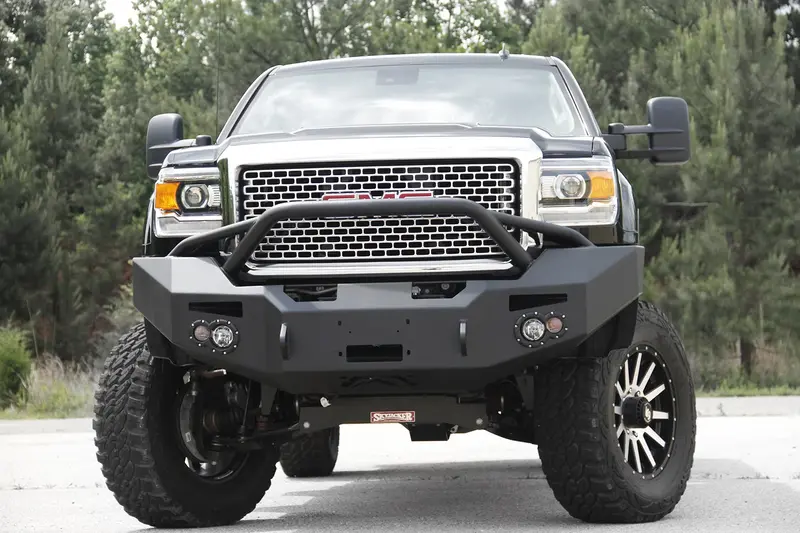 Fab Fours Heavy-Duty Winch Bumper – Premium Front Bumper For Gm Trucks, Model Gm14-A3152-1 1